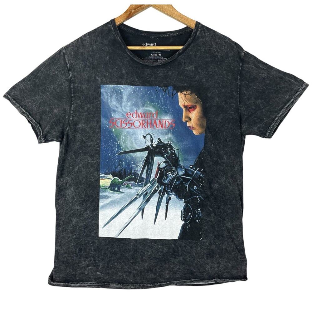 Edward Scissorhands Shirt Med Acid Wash I Am Not Complete Moive Poster Tee